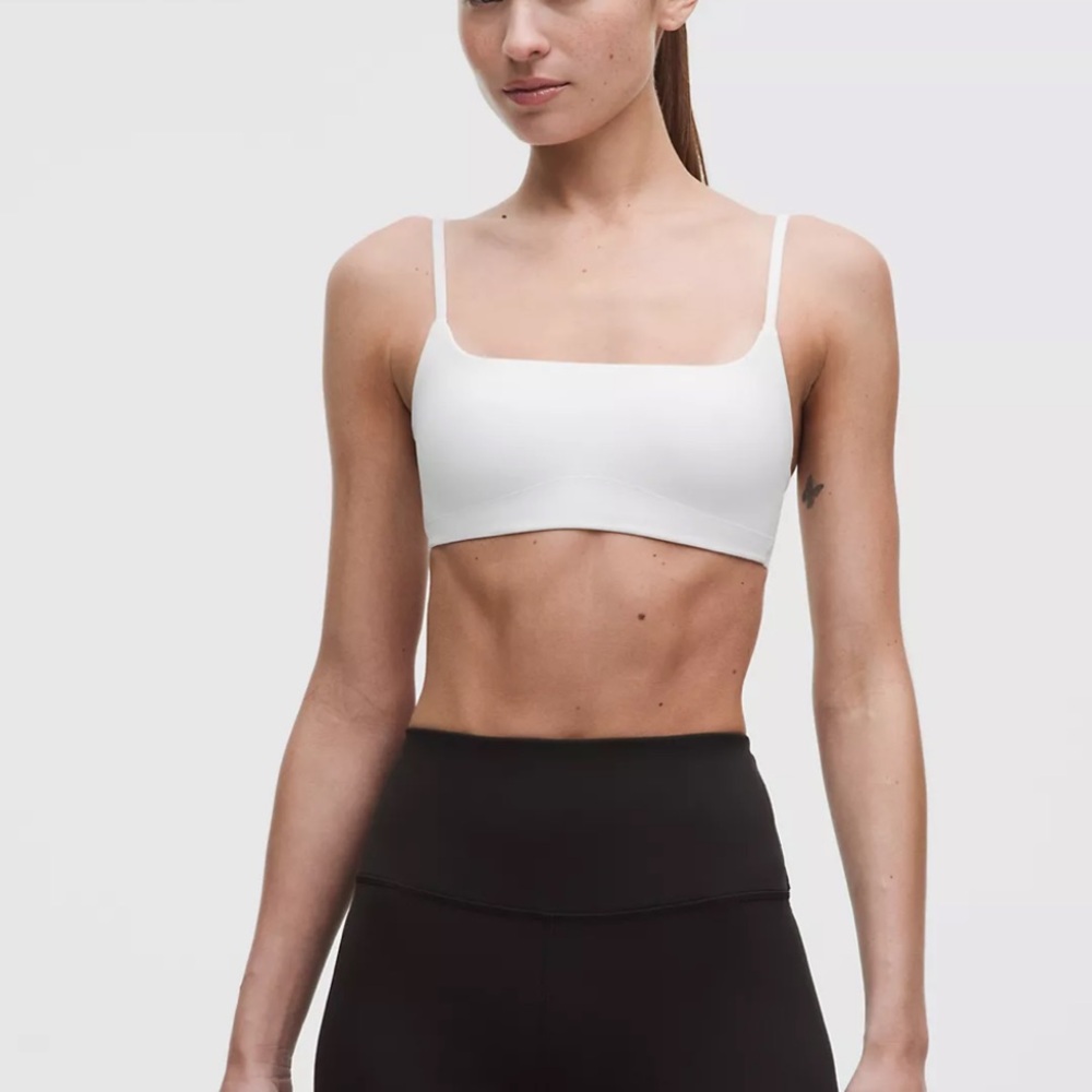 Lululemon Athletica A Cloud White Crop Bralette